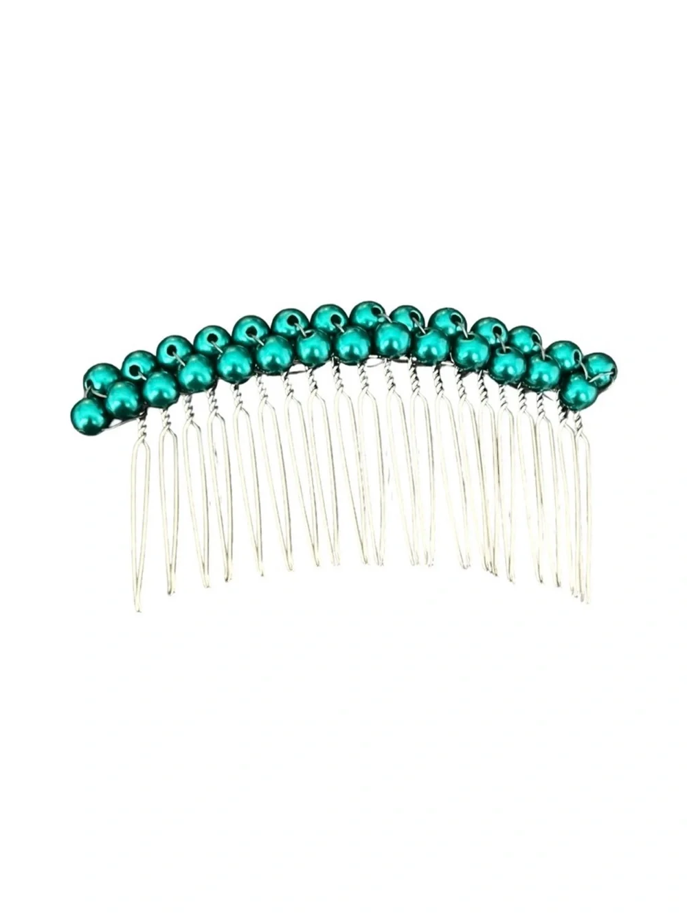 Teal Pearl Hair Comb - Women Accessories FINAL PRICE DROP